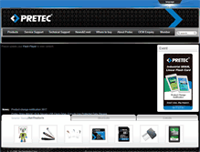 Tablet Screenshot of pretec.com
