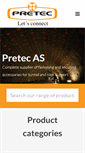 Mobile Screenshot of pretec.no